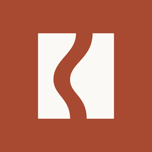 Tarnlo app icon: a pale passage mark on an oxide square